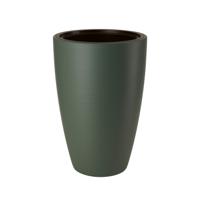 Form Plastic Plantenpot/bloempot Gobi - kunststof - groen - D40 x H58 cm - met binnenpot - thumbnail