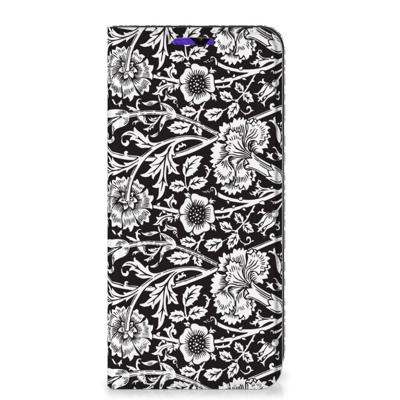 Samsung Galaxy A13 (5G) | Samsung Galaxy A04s Smart Cover Black Flowers
