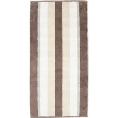 Cawö Cawo Noblesse Stripes Badlaken 80x150 walnuss