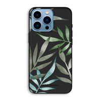Tropical watercolor leaves: iPhone 13 Pro Max Biologisch afbreekbaar hoesje