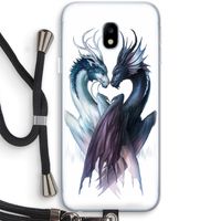 Yin Yang Dragons: Samsung Galaxy J3 (2017) Transparant Hoesje met koord