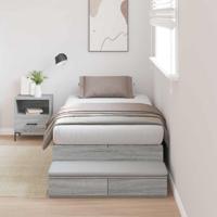 Opbergbedframe Grijs sonoma 236.5 x 100 x 31.5 cm Bewerkt hout
