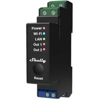 Shelly Pro 2PM relais 2-kanaals, Wifi, LAN, Bluetooth - thumbnail