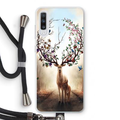 Seasons Change: Samsung Galaxy A70 Transparant Hoesje met koord