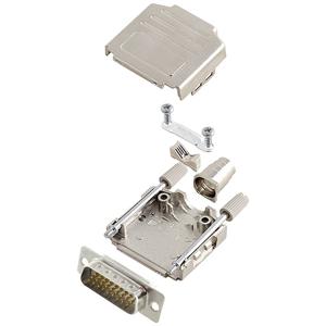 encitech DPPK15-M-HDP26-W-K 6355-8014-02 D-sub male connectorset 180 ° Aantal polen: 26 Soldeerkelk 1 stuk(s)