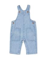 HEMA Babytuinbroek strepen denim (denim)