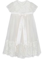 Dolce & Gabbana Kids robe évasée à détail de nœud - Blanc