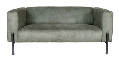 LABEL51 2-zits Bank 'Palermo' Mircoskin, kleur Groen LABEL51 2-zits Bank 'Palermo' Mircoskin, kleur Groen