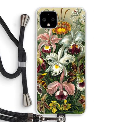 Haeckel Orchidae: Pixel 4 XL Transparant Hoesje met koord