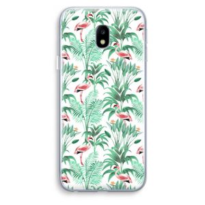 Flamingo bladeren: Samsung Galaxy J3 (2017) Transparant Hoesje