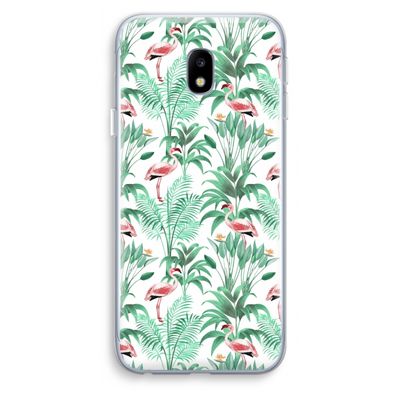 Flamingo bladeren: Samsung Galaxy J3 (2017) Transparant Hoesje