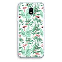 Flamingo bladeren: Samsung Galaxy J3 (2017) Transparant Hoesje