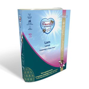 Renske Graanvrij vers gestoomd lam hypoallergeen natvoer hond (kuip) 1 tray (10 x 395 g)