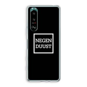 Negenduust black: Sony Xperia 5 III Transparant Hoesje