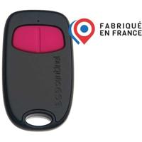 2-kanaals afstandsbediening - SCS SENTINEL - SimplyControl - Fuchsia, bereik 40m, frequentie 433,92 MHz, CR2032 lithiumbatterij inbegrepen