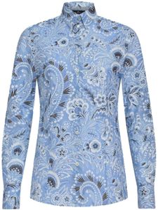 ETRO chemise en coton à motif cachemire - Bleu