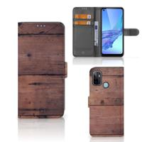OPPO A53 | OPPO A53s | Book Style Case | Old Wood