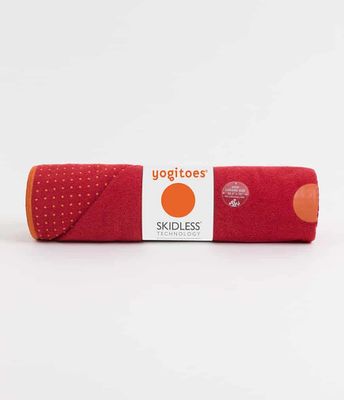 Manduka Yogitoes Skidless Yoga Handdoek - Chakrared