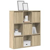 Boekenkast 89x24x101,5 cm bewerkt hout sonoma eikenkleurig