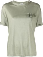 Brunello Cucinelli t-shirt à ornements métalliques - Vert - thumbnail