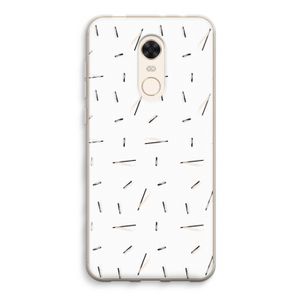 Hipster stripes: Xiaomi Redmi 5 Transparant Hoesje