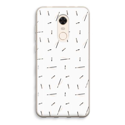 Hipster stripes: Xiaomi Redmi 5 Transparant Hoesje