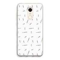 Hipster stripes: Xiaomi Redmi 5 Transparant Hoesje