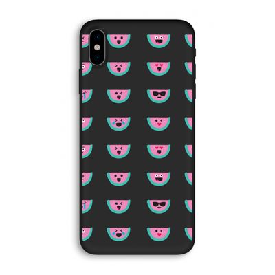 Smiley watermeloenprint: iPhone XS Biologisch afbreekbaar hoesje