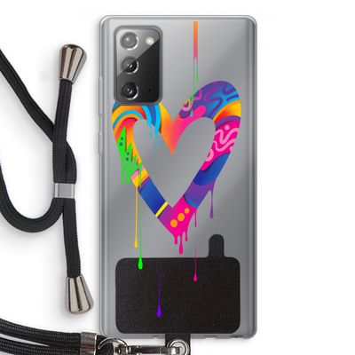 Melts My Heart: Samsung Galaxy Note 20 / Note 20 5G Transparant Hoesje met koord