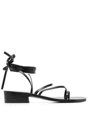 Ancient Greek Sandals sandales Hara 30 mm en cuir - Noir