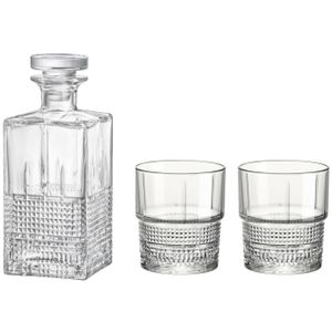 Bormioli Whisky set - karaf met 6 glazen - Novecento serie