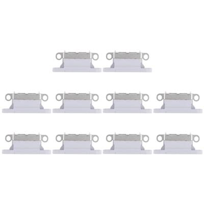 10 STKS Oplaadpoort aansluiting voor iPhone X (grijs)