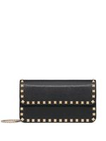 Valentino Garavani pochette Rockstud en cuir - Noir - thumbnail