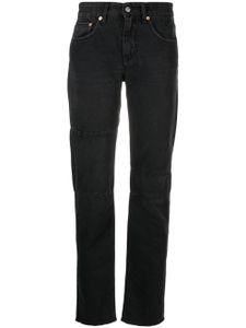 MM6 Maison Margiela jean slim à taille mi-haute - Noir