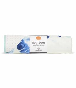 Manduka Yogitoes Skidless Yoga Handdoek - Ocean Swell - Blauw- 173 x 61 cm