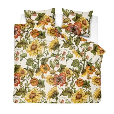 Cinderella Serenade Zonnebloemen Dekbedovertrek Satijn Geel-1-persoons (140 x 200/220 cm)