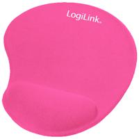 LogiLink ID0027P Muismat met polssteun Ergonomisch Pink