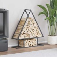 Brandhoutrek 80x25x90 cm koudgewalst staal antracietkleurig