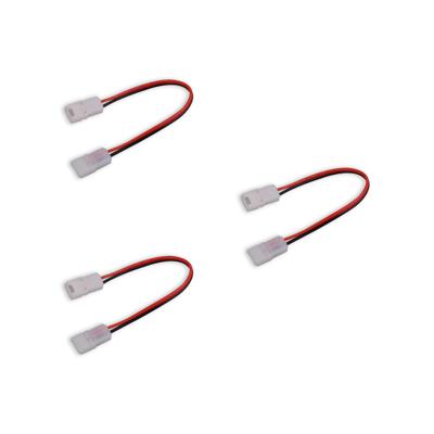 3x Verlengkabel 50 cm soldeervrij extra smal