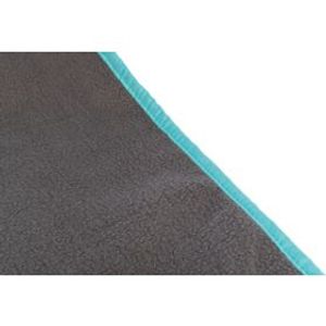 TRIXIE FLEECE DEKEN UITLOOPRUIMTES EN KNAAGDIERKOOI GRIJS / TURQUOISE 140X100 CM