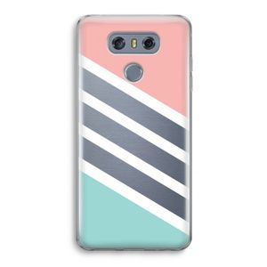 Strepen pastel: LG G6 Transparant Hoesje