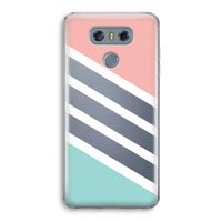 Strepen pastel: LG G6 Transparant Hoesje