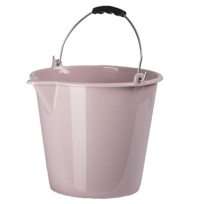 Plasticforte Emmer - roze - 9.5 liter - schoonmaak en huishoud emmer - met schenktuit