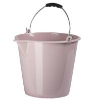 Plasticforte Emmer - roze - 9.5 liter - schoonmaak en huishoud emmer - met schenktuit