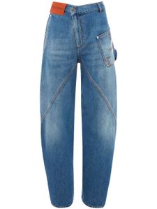 JW Anderson jean ample à design torsadé - Bleu