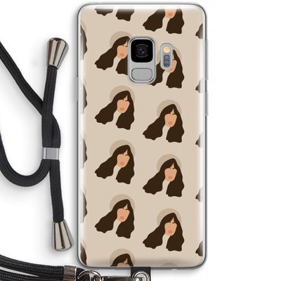 Bonjour mon amour: Samsung Galaxy S9 Transparant Hoesje met koord