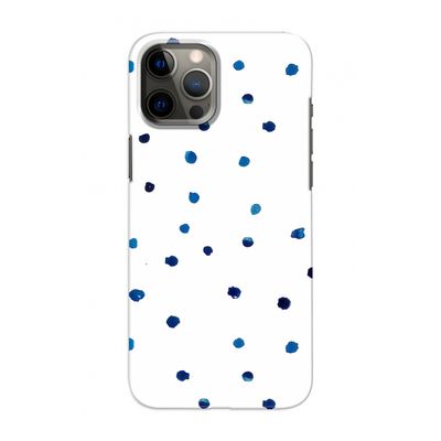 Blauwe stippen: Volledig geprint iPhone 12 Hoesje