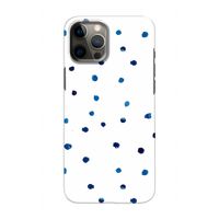 Blauwe stippen: Volledig geprint iPhone 12 Hoesje