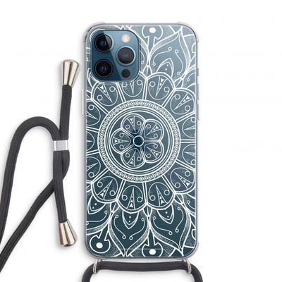 Roses Are Red: iPhone 12 Pro Transparant Hoesje met koord