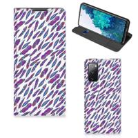 Samsung Galaxy S20 FE | Hoesje met Magneet | Feathers Color (kopie)